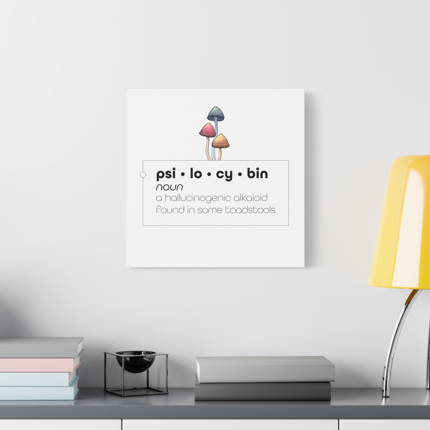 Psilocybin Defined - Stretched Matte Canvas