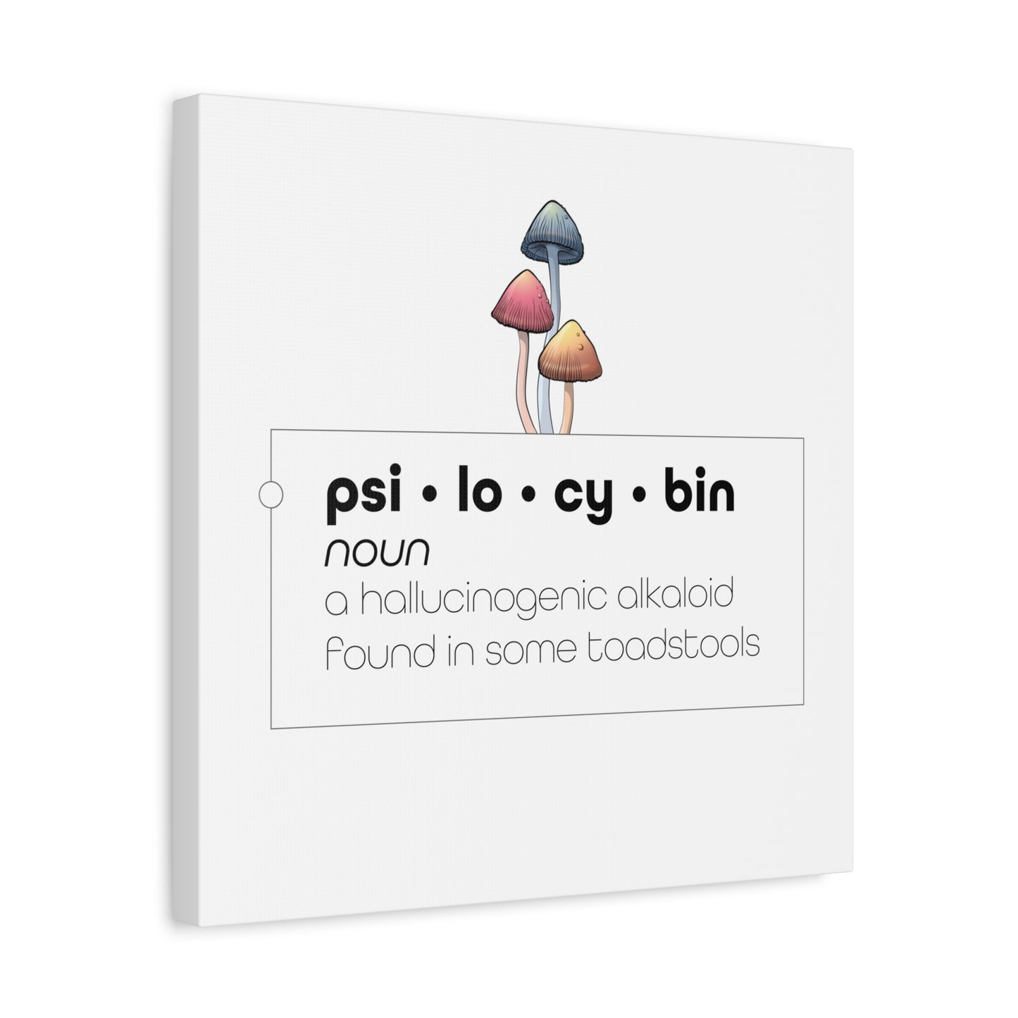 Psilocybin Defined - Stretched Matte Canvas